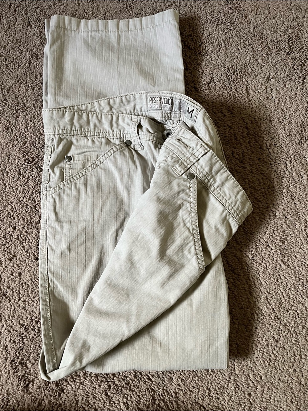 Reserved women  Light Beige Casual Pants - Size M